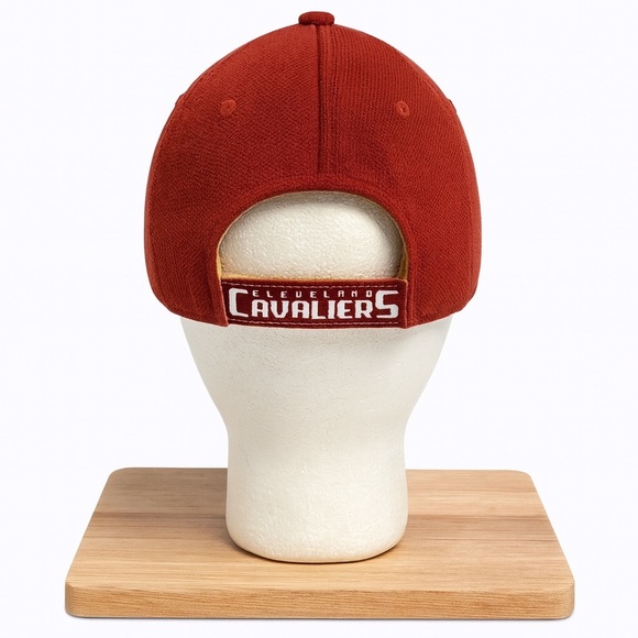 Cleveland Cavaliers Adidas Men's Velcro-Back Hat With Embroidered Logo on Front - Picture 4 of 4